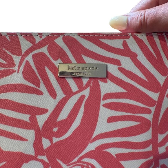 Kate Spade Grant Street Tropical Palm Juno Tote, Pink Multi - Picture 5 of 16